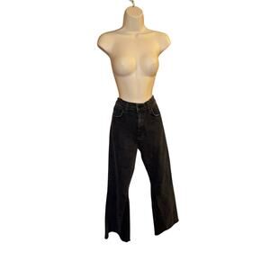 ASKK NY Black Raw‑Hem High‑Rise Flare Jeans Size 29 – EUC Designer Denim